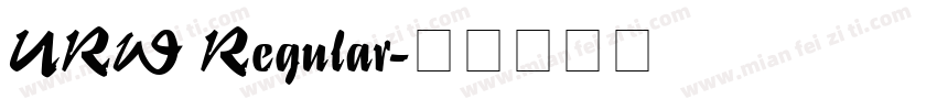 URW Regular字体转换